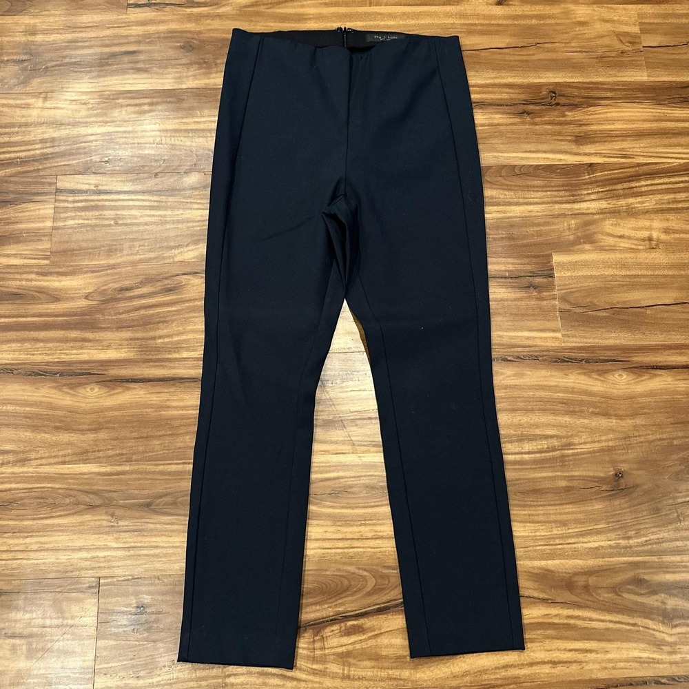 Rag & Bone Pants Womens 29 Blue Ponte Stretch Skinny Slim Dress Workwear Pants
